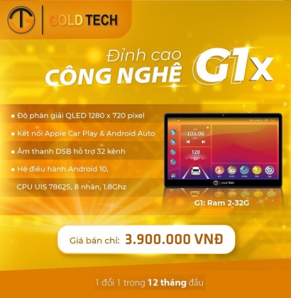 Màn hình DVD Goldtech G1x