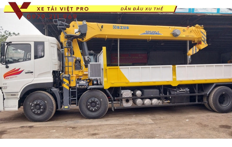 Xe tải Dongfeng 4c gắn cẩu XCMG 16 tấn