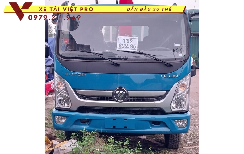 Xe tải Ollin S720 gắn cẩu Unic 3 tấn 5 đốt