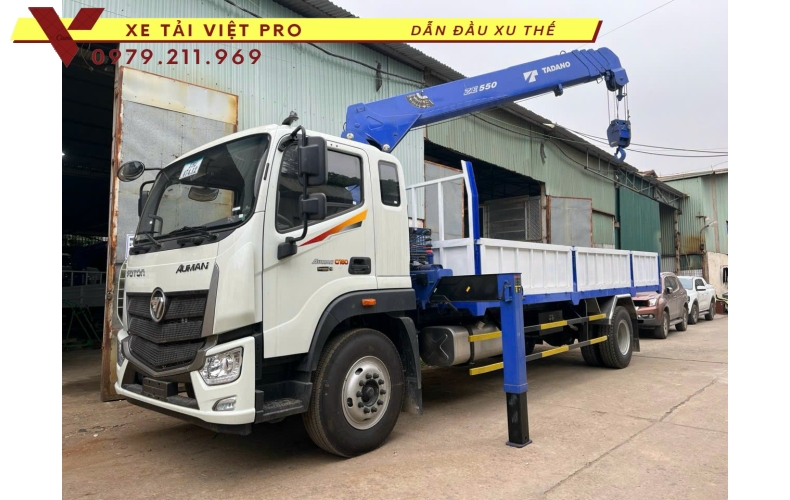 Xe tải Auman C160 gắn cẩu Tadano 5 tấn
