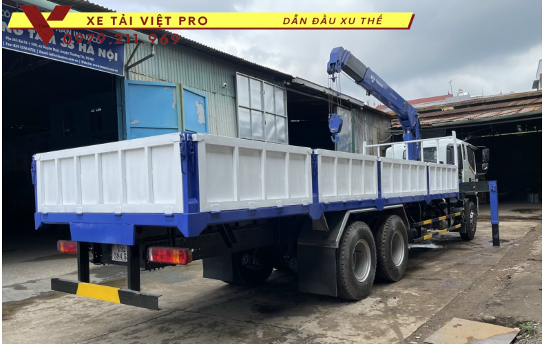 Xe tải Auman C160 gắn cẩu Tadano 5 tấn