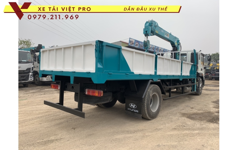 Xe tải Auman C160 gắn cẩu Hyundai 5 tấn 4 đốt