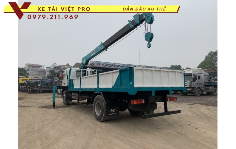 Xe tải Auman C160 gắn cẩu Hyundai 5 tấn 4 đốt
