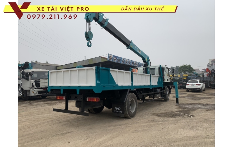 Xe tải Auman C160 gắn cẩu Hyundai 5 tấn 4 đốt