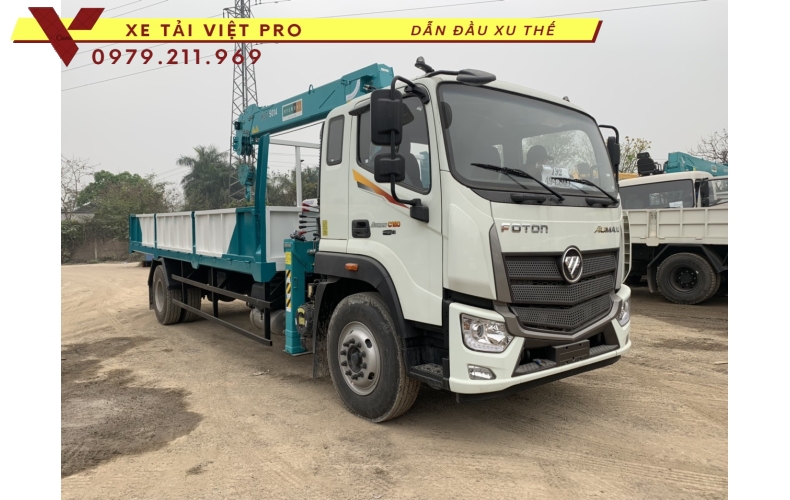 Xe tải Auman C160 gắn cẩu Hyundai 5 tấn 4 đốt