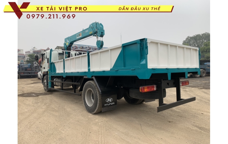 Xe tải Auman C160 gắn cẩu Hyundai 5 tấn 4 đốt