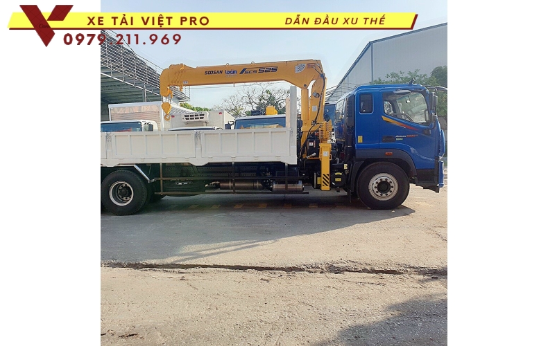 Xe tải Auman C160 gắn cẩu Soosan 5 tấn