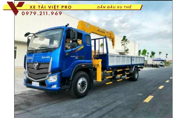 Xe tải Auman C160 gắn cẩu Soosan 5 tấn