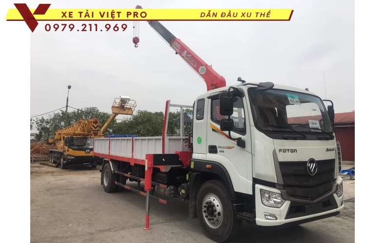 Xe tải Auman C160 gắn cẩu Unic 3 tấn 4 đốt