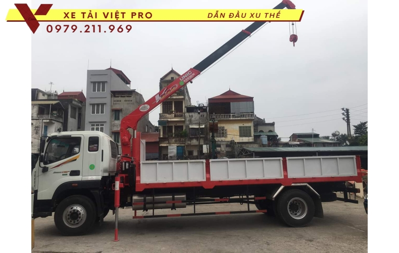 Xe tải Auman C160 gắn cẩu Unic 3 tấn 4 đốt