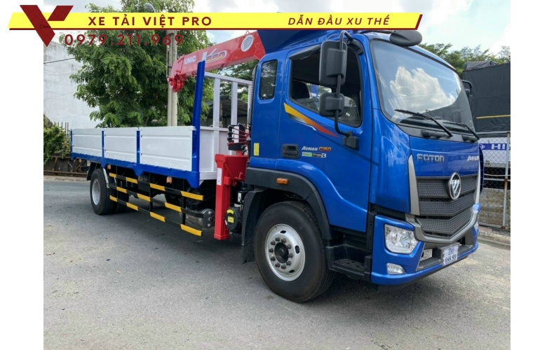 Xe tải Auman C160 gắn cẩu Unic 3 tấn 4 đốt