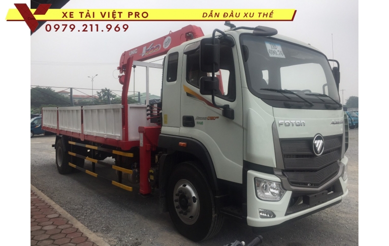 Xe tải Auman C160 gắn cẩu Unic 5 tấn