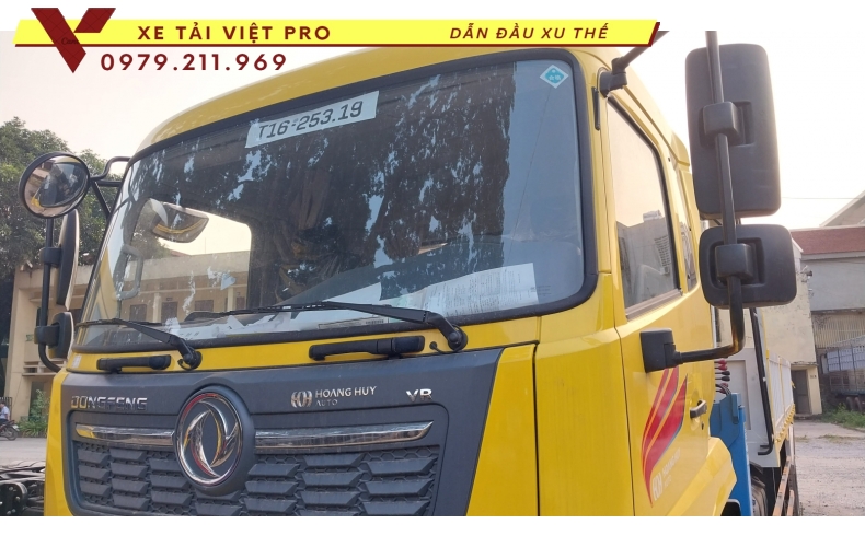Xe tải Dongfeng 2 chân gắn cẩu Dongyang 6 tấn