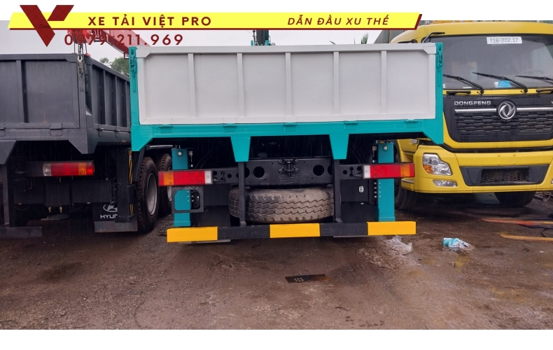 Xe tải Dongfeng gắn cẩu Hyundai 5 tấn