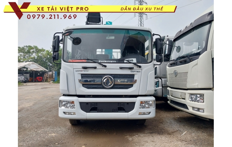 Xe Dongfeng D11 gắn cẩu Hyundai 7 tấn