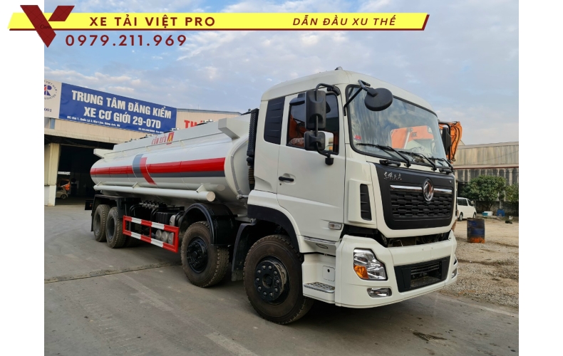 Đánh giá xe dongfeng 4 chân téc chở xăng dầu