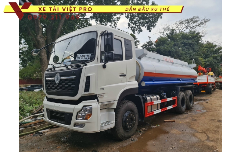Thông số kỹ thuật xe tải Dongfeng 3 chân téc chở xăng dầu