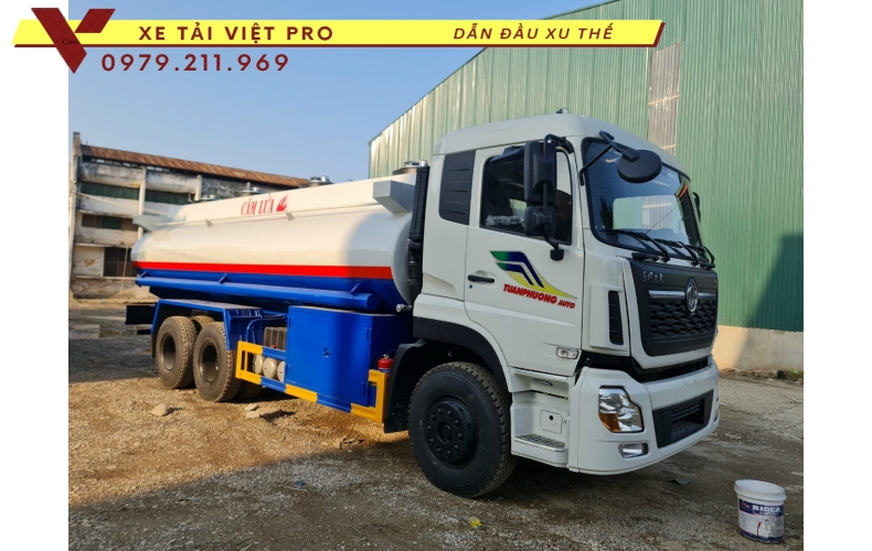 Thông số kỹ thuật xe tải Dongfeng 3 chân téc chở xăng dầu