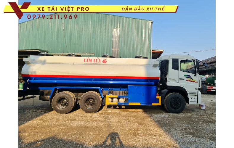 Thông số kỹ thuật xe tải Dongfeng 3 chân téc chở xăng dầu