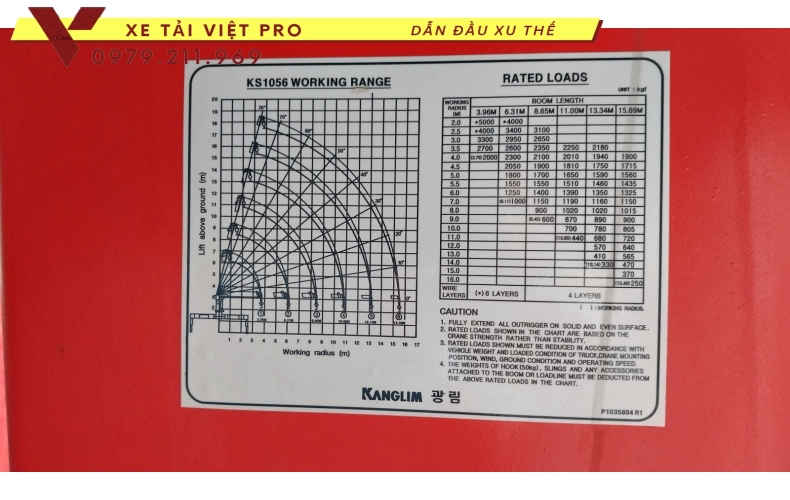 Xe tải Auman C160 gắn cẩu Kangim 5T