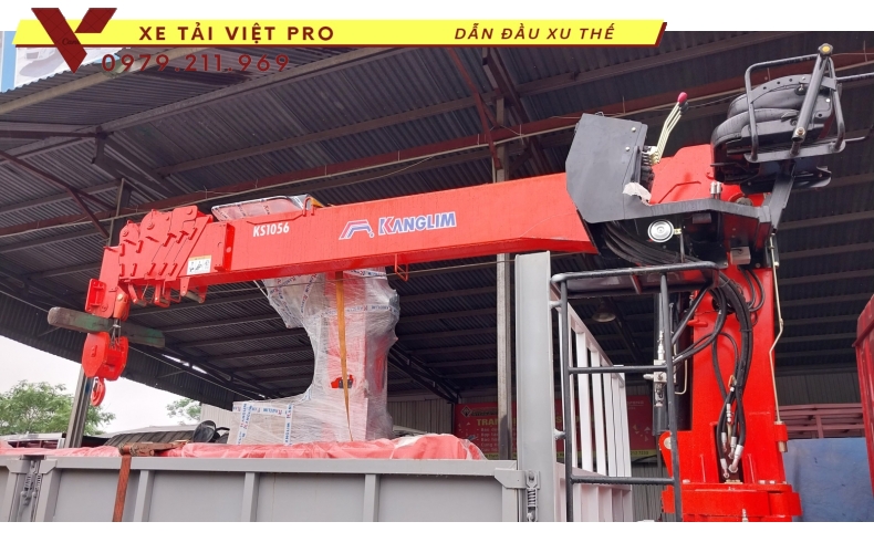 Xe tải Auman C160 gắn cẩu Kangim 5T
