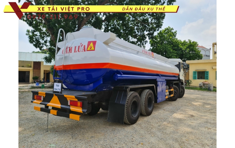 Đánh giá xe dongfeng 4 chân téc chở xăng dầu