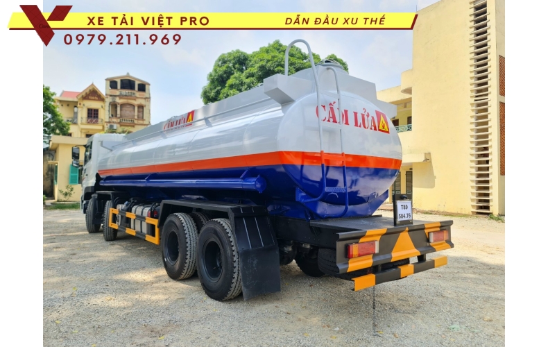 Đánh giá xe dongfeng 4 chân téc chở xăng dầu