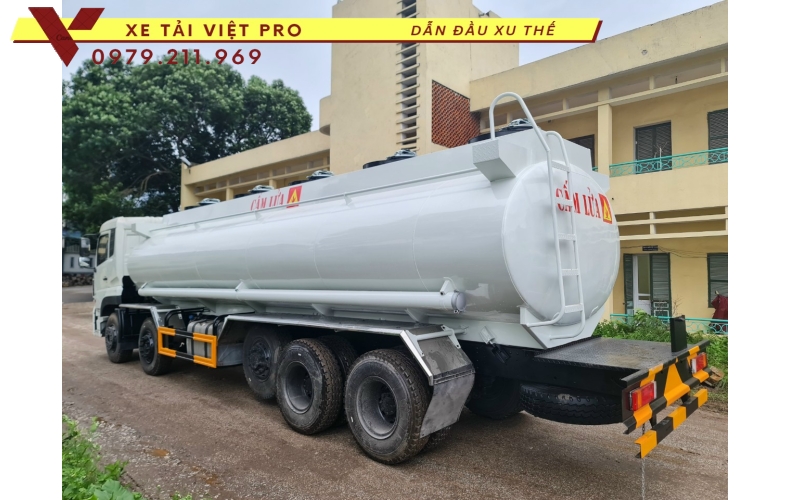 Đánh giá xe dongfeng 4 chân téc chở xăng dầu