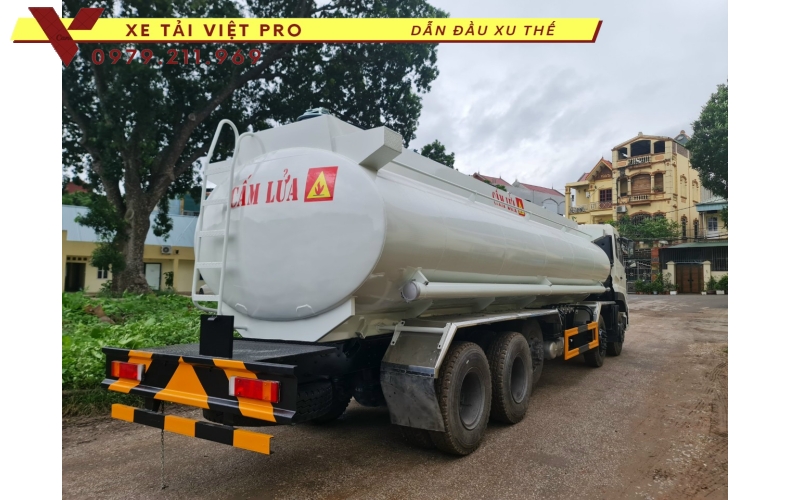 Đánh giá xe dongfeng 4 chân téc chở xăng dầu