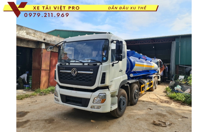 Đánh giá xe dongfeng 4 chân téc chở xăng dầu
