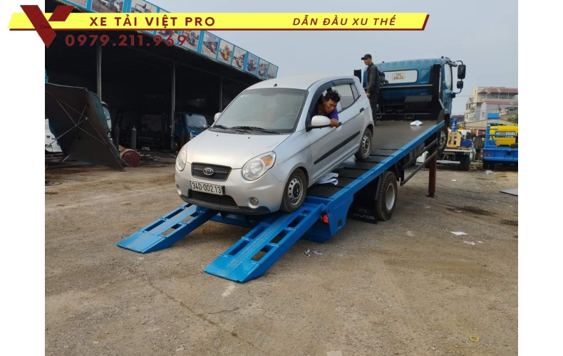 Xe Ollin S720 nâng đầu chở máy công trình có giá bao nhiêu?