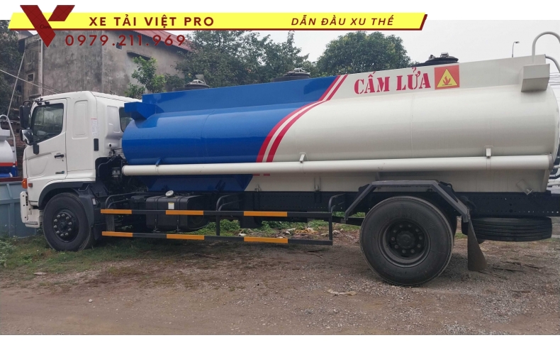 Xe Hino FG téc chở xăng dầu mới nhất năm 2024 - Mẫu xe dẫn đầu phân khúc