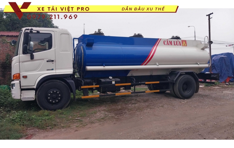 Xe Hino FG téc chở xăng dầu mới nhất năm 2024 - Mẫu xe dẫn đầu phân khúc