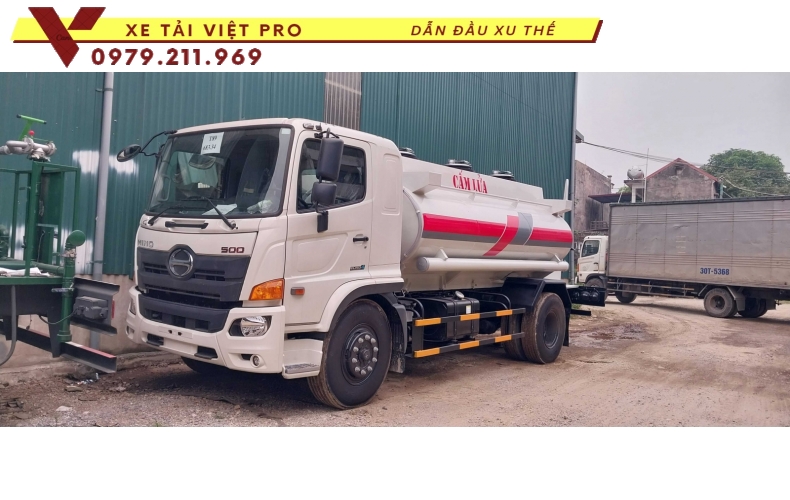 Xe Hino FG téc chở xăng dầu mới nhất năm 2024 - Mẫu xe dẫn đầu phân khúc