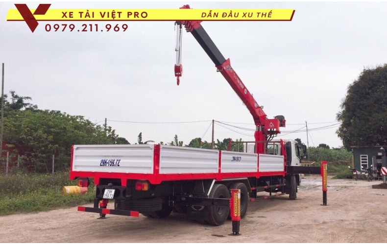 Xe tải HINO FL gắn cẩu  ATOM 7 tấn