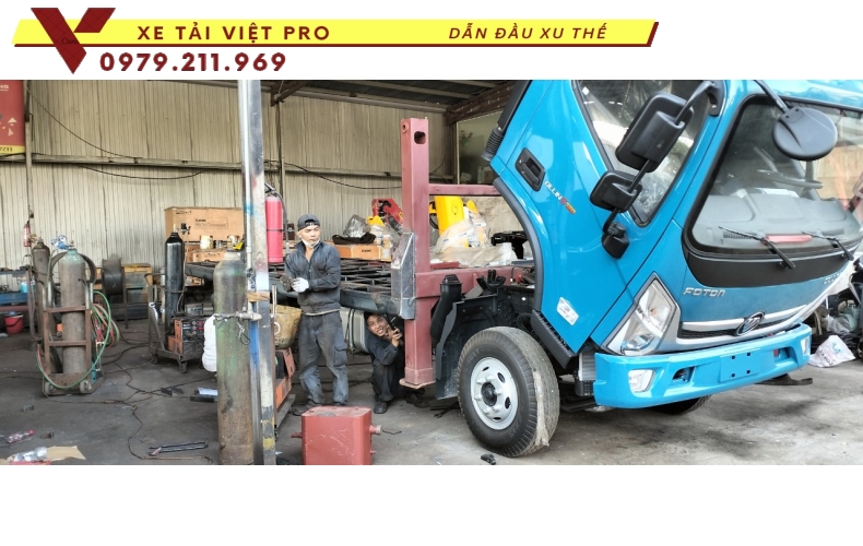 Xe Ollin S720 nâng đầu chở máy công trình có giá bao nhiêu?