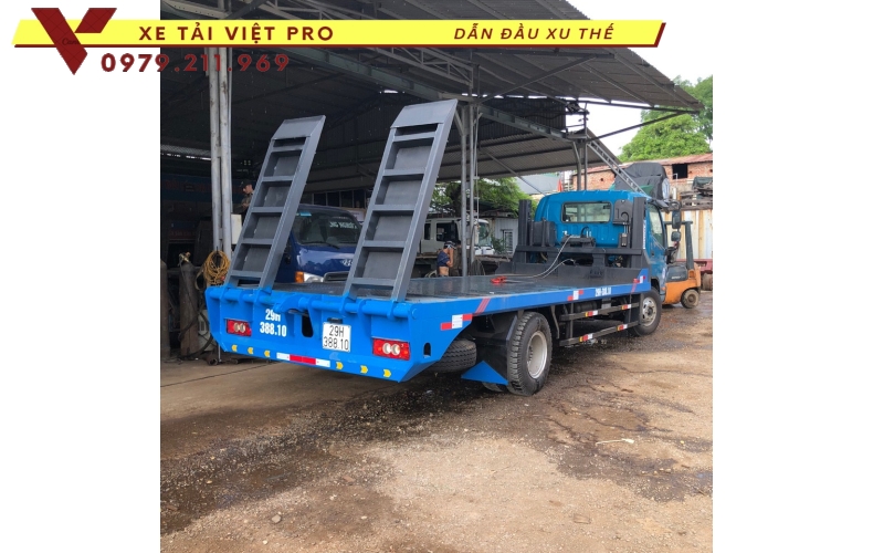 5 loại xe tải nâng đầu chở máy công trình cùng phân khúc với xe Ollin S120